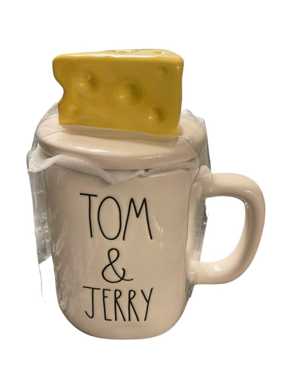 Tom and Jerry Rae Dunn Turner Entertainment Artisan Collection Mug with Lid NWT